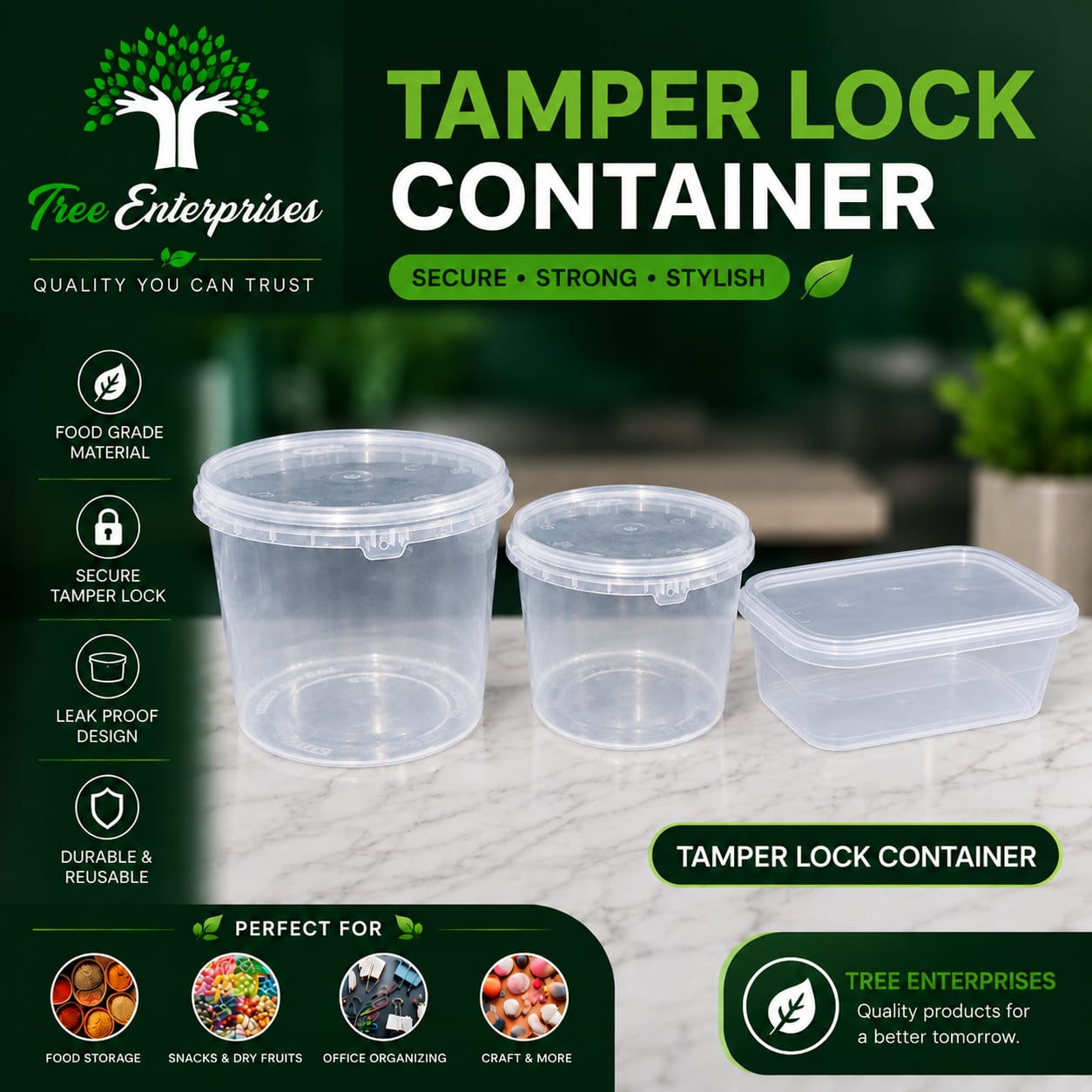 TAMPER LOCK   CONTAINER